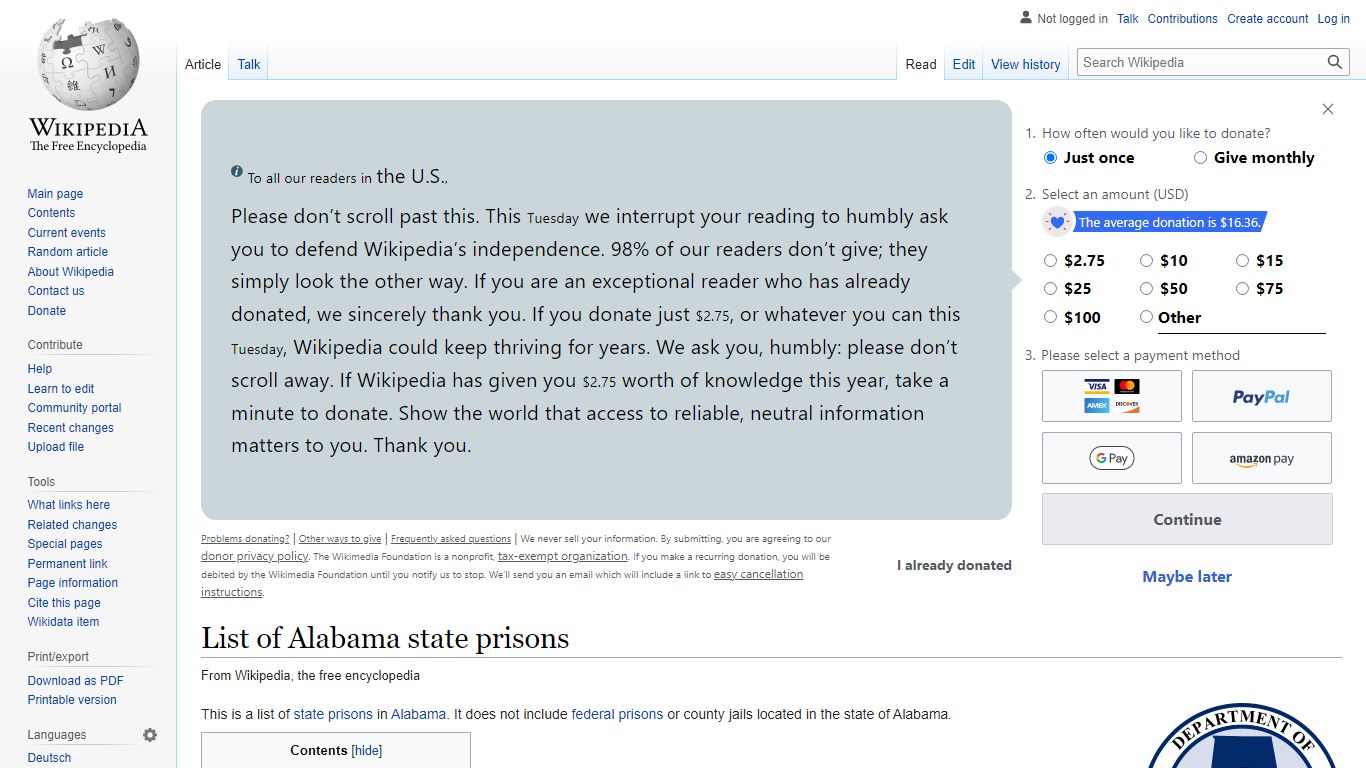 List of Alabama state prisons - Wikipedia